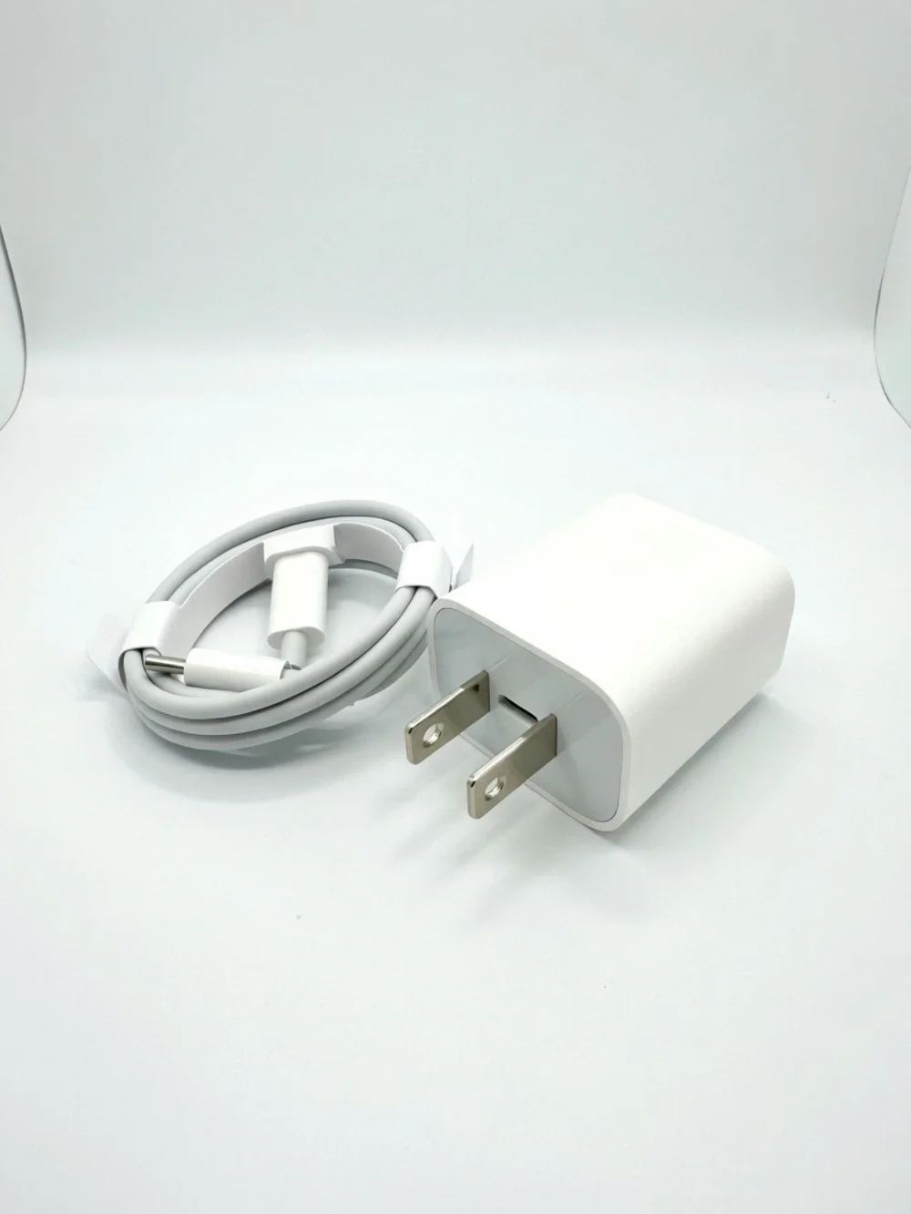 White USB Wall Charger and USB-C Cable